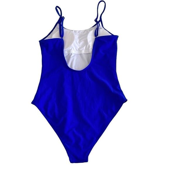 NWOT Speerise Royal Blue One Piece Backless Tummy Control 1 Piece Swimsuit - Siz - Picture 3 of 8
